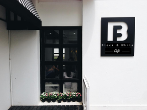 Black & White Cafe | Home | Monochrome themed cafe, Singapore - Black